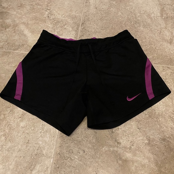 Nike Pants - Nike Dry-Fit Purple and Black Athletic Shorts Women’s Size XSmall